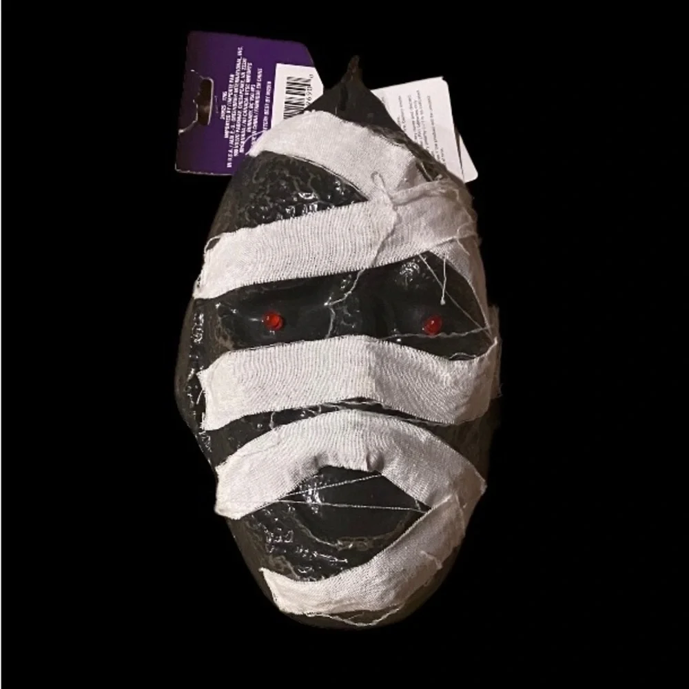 MUMMY MASK HALLOWEEN KIDS EYE LIGHT UP
